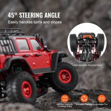 VEVOR Ferngesteuertes Auto 1:24 4WD-Offroad-RC-Auto 228x101x117mm ab 14 Jahren