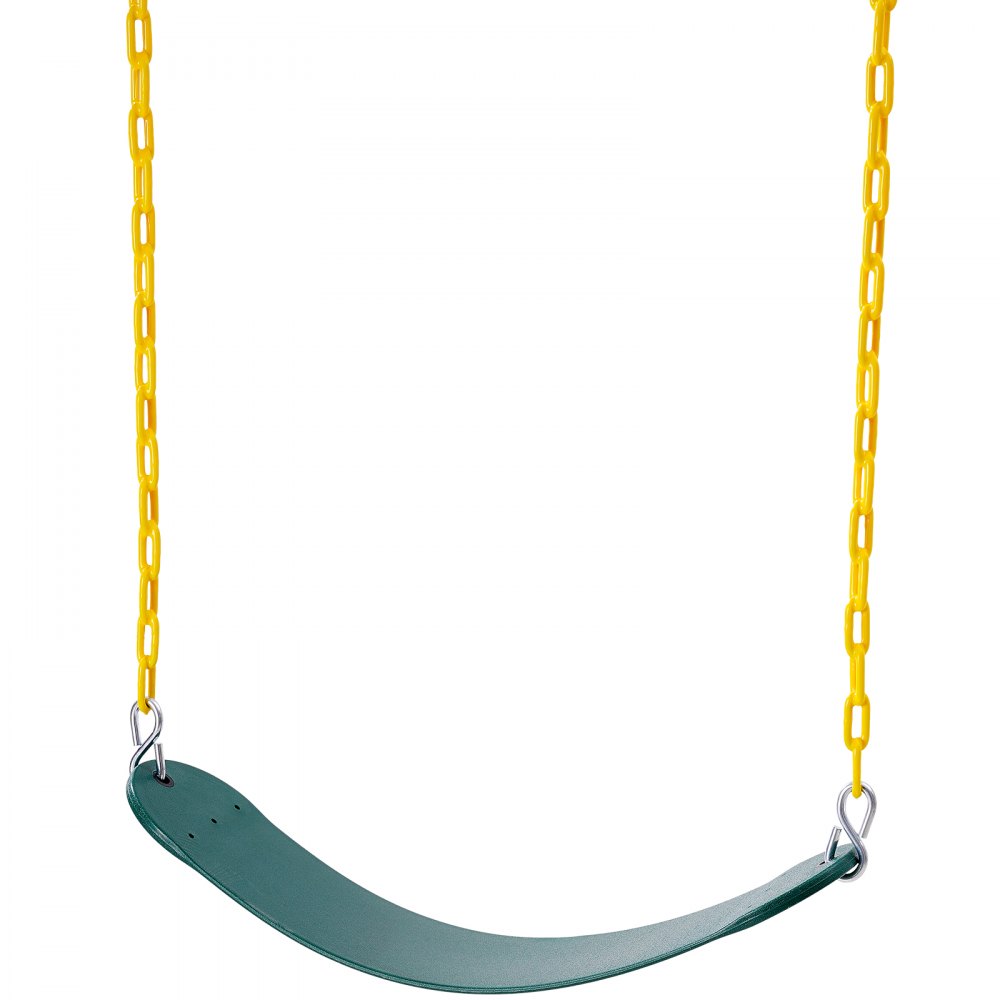 VEVOR 2er-Pack Schaukelsitze mit 168 cm langen beschichteten Ketten und Karabinerhaken, unterstützt 136 kg Schaukeln, Ersatz für Outdoor-Schaukel-Set, Schaukel-Set-Zubehör für Kinder, grün