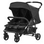 VEVOR Zwillingskinderwagen Geschwisterwagen Kinderwagen 82x74x102cm Schwarz