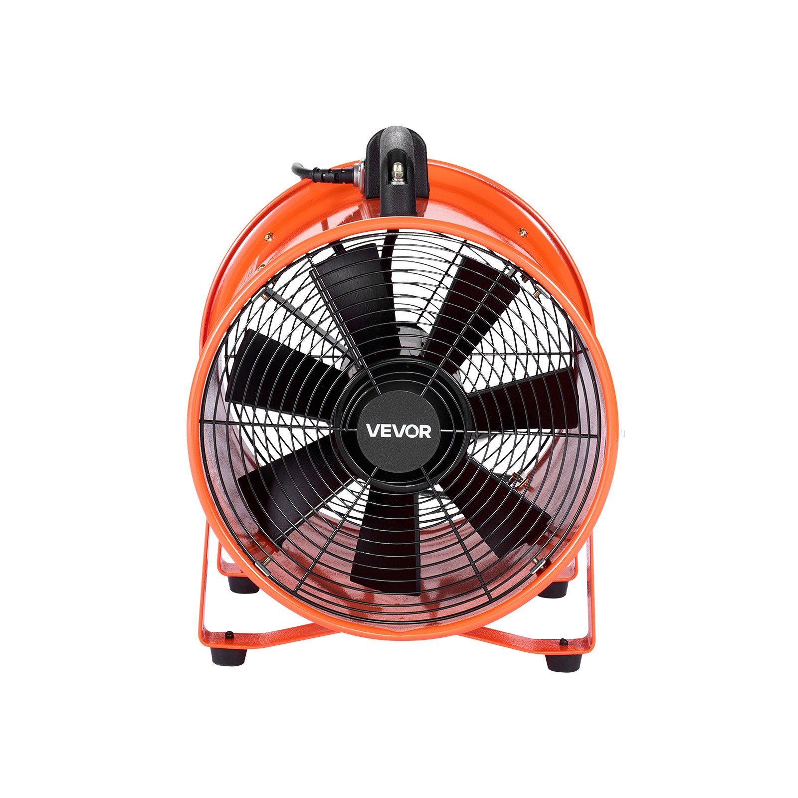 VEVOR Bauventilator 365-W-AC-Motor Baugebläse 2810 U/min Baulüfter Gebläse 1214 L/s (2574 CFM) Axiallüfter 5 m Schlauch Axialgebläse 79 dB Geräuschpegel Industrielüfter IP44