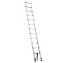 VEVOR Teleskopleiter 3740 mm, Aluminium-Klappleiter mit Einhand-Einzug, Mehrzweckleiter, belastbar bis 150 kg, Stehleiter, Haushaltsleiter, Außenleiter, für Haus, Garten & Dachboden
