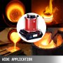 VEVOR Digitale Schmelzofen Maschine 180 W 2kg Automatischer Schmelzofen Schwarz Goldschmelzender Ofen Schmelzofen Elektrisch für Schmuck