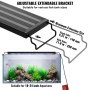 VEVOR 14 W Vollspektrum-Aquarienlicht mit 5 Helligkeitsstufen, einstellbarem Timer und Ausschaltspeicher, mit ausziehbaren Halterungen aus ABS-Gehäuse für 46-61 cm Süßwasseraquarien