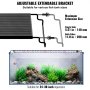 VEVOR Aquariumlicht mit LCD-Monitor, 22 W Vollspektrum-Aquarienlicht mit 24/7-Naturmodus, Einstellbarer Helligkeit & Timer – Gehäuse aus Aluminiumlegierung, ausziehbare Halterungen 61-76 cm