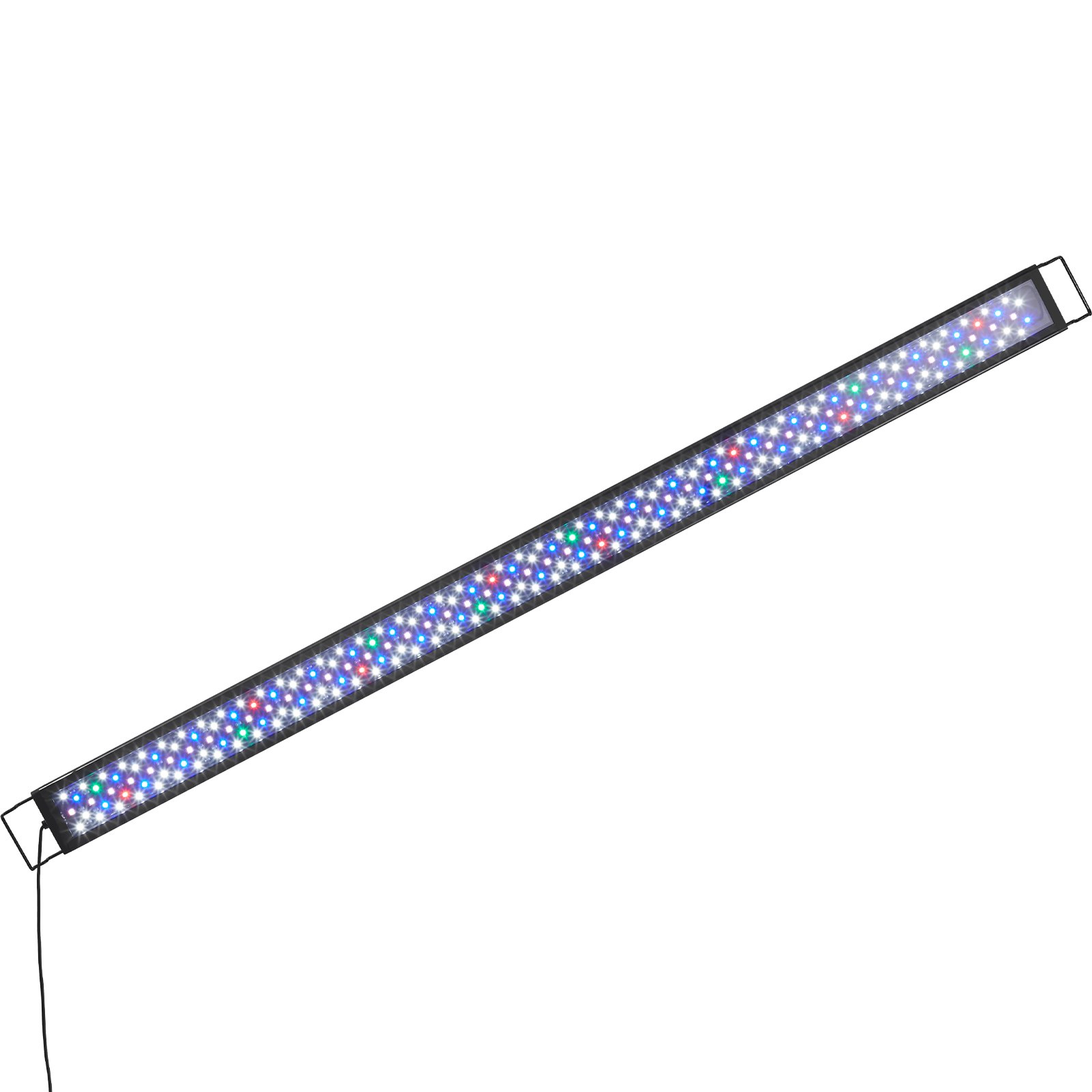 VEVOR 48 W Vollspektrum-Aquarienlicht mit 24/7-Naturmodus, Einstellbarem Timer & 5-stufiger Helligkeit, mit Ausziehbaren Halterungen aus Aluminiumlegierung für 122-137 cm Süßwasser-Aquarien