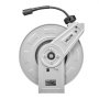 VEVOR Hochdruckreiniger-Schlauchtrommel, 19,8 m x 6,35 mm, Schlauchtaufroller aus Stahl, 220 bar max., automatisches Aufrollen, flexible Wand-/Bodenmontage für Autowäsche, Garten, Bodenreinigung