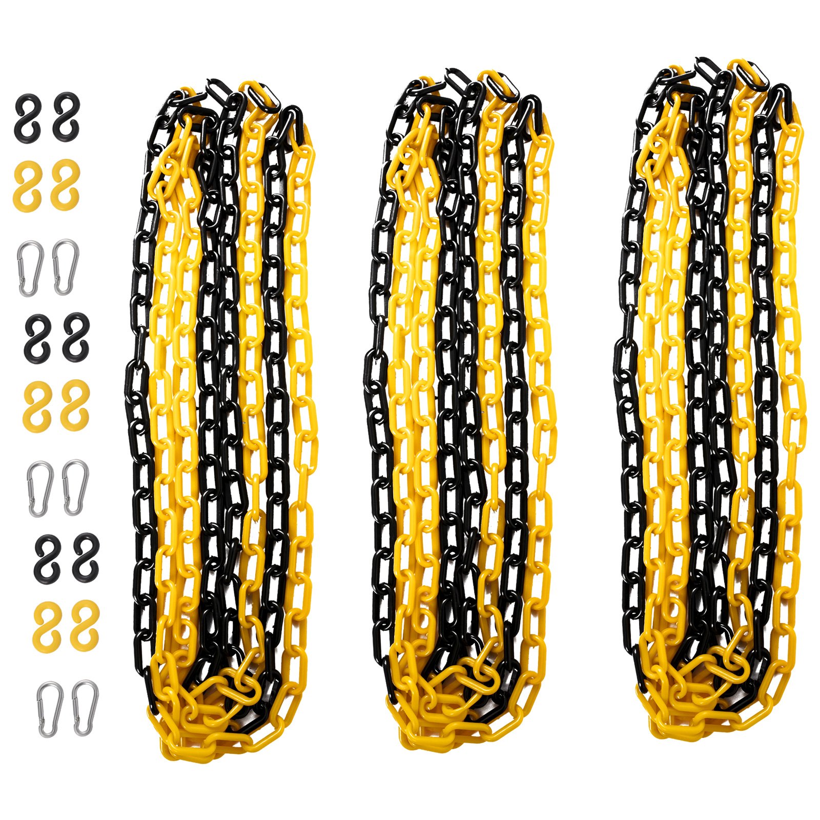 Vevor Erweiterbar Barrier Gelb / Schwarz Kommerziellen Mobile Absperrung Zaun