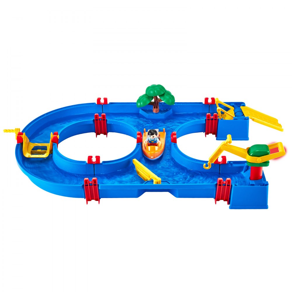 VEVOR Wassertisch, Wasserspiel-Wasserweg für Kinder, Sommer-Wasserpark-Spielset im Freien mit 39-teiligem Zubehör für den Garten, Rasen, Strand, Spieltisch für Jungen und Mädchen ab 3 Jahren