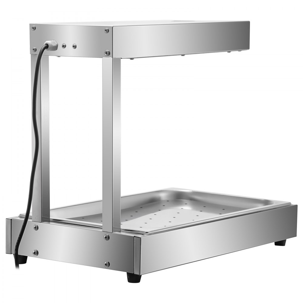 Vevor Pommeswärmer Wärmebrücke 1000 W Edelstahl Frittenwanne Warmhaltegerät