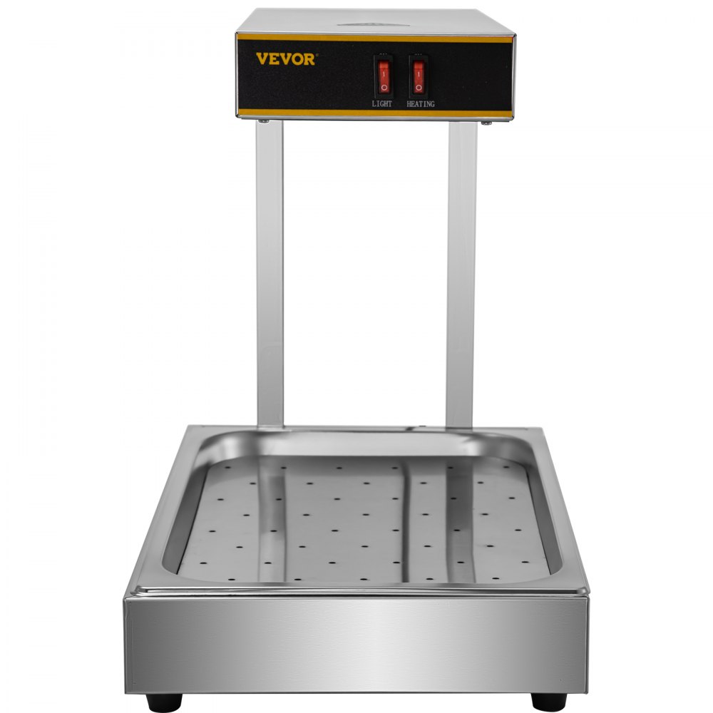 Vevor Pommeswärmer Wärmebrücke 1000 W Edelstahl Frittenwanne Warmhaltegerät