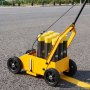 VEVOR Markierungswagen Linien-Markiergerät Linemarker 9 Spraydosen Gelb, Bodenmarkierung für Parkplatz Werkstatt Straße Einkaufszentrum Sportplatz 50–100 mm Einstellbare Linienbreite mit Adapterdüse