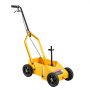 VEVOR Markierungswagen Linien-Markiergerät Linemarker 9 Spraydosen Gelb, Bodenmarkierung für Parkplatz Werkstatt Straße Einkaufszentrum Sportplatz 50–100 mm Einstellbare Linienbreite mit Adapterdüse