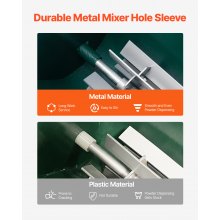 VEVOR Trockenlinienmarkierer Linienmarker (5 / 10 cm Linien) Trockenlinienkreide für das Feld, mit Gummi-Einstellgriff, große Pulverkapazität von 22,7 kg, für Baseball- und Softball-Infield, grün