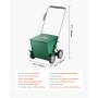 VEVOR Dry Line Marker (5/10 cm lines) Dry line chalk for the field, with rubber adjustable handle, large powder capacity of 29.5 kg, for baseball and softball infield, green