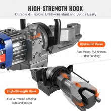 VEVOR 1000W Hydraulischer elektrischer Bewehrungsbieger Biegemaschine bis 6-16mm