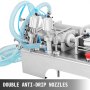 VEVOR 10W Füllmaschine Flüssigkeit 100-1000ML Flüssigkeitsabfüllmaschine Abfüller Flüssigkeitsabfüllmaschine mit Doppelkopf
