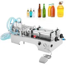 VEVOR 10W Füllmaschine Flüssigkeit 100-1000ML Flüssigkeitsabfüllmaschine Abfüller Flüssigkeitsabfüllmaschine mit Doppelkopf