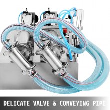VEVOR 10W Füllmaschine Flüssigkeit 100-1000ML Flüssigkeitsabfüllmaschine Abfüller Flüssigkeitsabfüllmaschine mit Doppelkopf