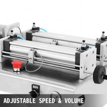 VEVOR 10W Füllmaschine Flüssigkeit 100-1000ML Flüssigkeitsabfüllmaschine Abfüller Flüssigkeitsabfüllmaschine mit Doppelkopf