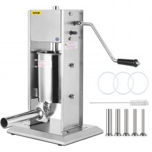 10L Wurstfüllmaschine Füllmaschine Sausage Filler Stuffer Vertikal Edelstahl Salamibereiter