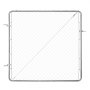VEVOR Gartentür, 183x178 cm, verstellbares Maschendrahtzaunelement, passend für 91,44x121,92 cm große Gartenzauntoröffnungen, Zauntor für Farmen, Pfosten nicht im Lieferumfang enthalten