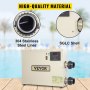 VEVOR Poolheizung Thermostat, 380 V Schwimmbad Thermostat 18 kW 450 × 105 × 355 cm Digital SPA Wärmepumpe,  22 °C bis 50 °C Schwimmbadheizung Poolheizung Wärmetauscher für Badewannen Swimmingpool