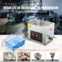 VEVOR Ultraschallreiniger Ultraschall Edelstahl-Reinigungsgerät 300 W, 10 L Ultraschallreinigungsgerät mit digitaler Anzeige 0-30 Min, Reinigung Ultraschall für Schmuck, Brillen, Uhren usw.