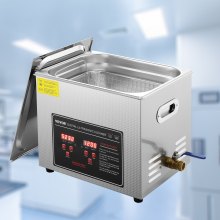 VEVOR Ultraschallreiniger Ultraschall Edelstahl-Reinigungsgerät 351 W, 10 L Ultraschallreinigungsgerät mit Digitaler Anzeige 0-30 Min, Reinigung Ultraschall für Schmuck, Brillen, Uhren usw.