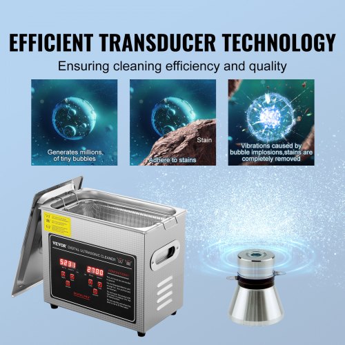 Bauteile Reinigung EIWEI Ultraschallreiniger 3L Mit Heizfunktion - Profi-Reiniger Für Schmuck, Brillen & Technik 3L Tank Mit Heizung Timer Entgasung Edelstahl