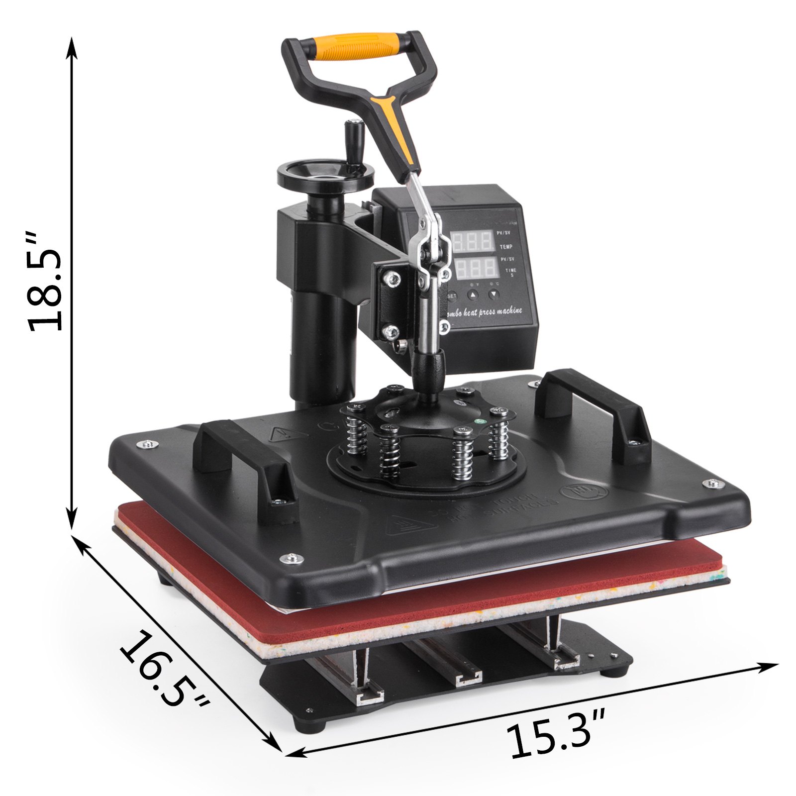 8in1 38x30cm Transferpresse Hitzepresse Maschine T-shirtpresse 1250w Hemd