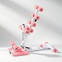 VEVOR Deep Squat Machine Verstellbarer Gesäßtrainer mit Widerstandsbändern, Klappbares Trainingsgerät für Rumpf, Beine & Gesäß, Liegestütz-Trainer für Heim-Fitnessstudio, Pink-Weiß, für Zuhause