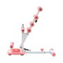 VEVOR Deep Squat Machine Verstellbarer Gesäßtrainer mit Widerstandsbändern, Klappbares Trainingsgerät für Rumpf, Beine & Gesäß, Liegestütz-Trainer für Heim-Fitnessstudio, Pink-Weiß, für Zuhause