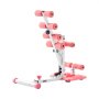 VEVOR Deep Squat Machine Verstellbarer Gesäßtrainer mit Widerstandsbändern, Klappbares Trainingsgerät für Rumpf, Beine & Gesäß, Liegestütz-Trainer für Heim-Fitnessstudio, Pink-Weiß, für Zuhause