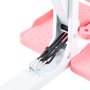 VEVOR Deep Squat Machine Verstellbarer Gesäßtrainer mit Widerstandsbändern, Klappbares Trainingsgerät für Rumpf, Beine & Gesäß, Liegestütz-Trainer für Heim-Fitnessstudio, Pink-Weiß, für Zuhause