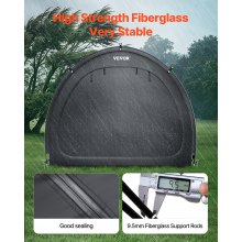 VEVOR Fahrradzelt Fahhrradgarage Fahrradschuppe 4-5 Fahrräder 1706x2133x1524mm
