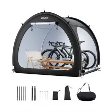 VEVOR Fahrradzelt Fahhrradgarage Fahrradschuppe 4-5 Fahrräder 1706x2133x1524mm