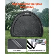 VEVOR Fahrradzelt Fahhrradgarage Fahrradschuppe für 4-5 Fahrräder 219x155x173cm