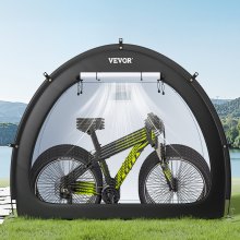 VEVOR Fahrradzelt Fahhrradgarage Fahrradschuppe für 4-5 Fahrräder 219x155x173cm