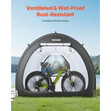 VEVOR Fahrradzelt Fahhrradgarage Fahrradschuppe für 5 Fahrräder 1706x2133x2438mm