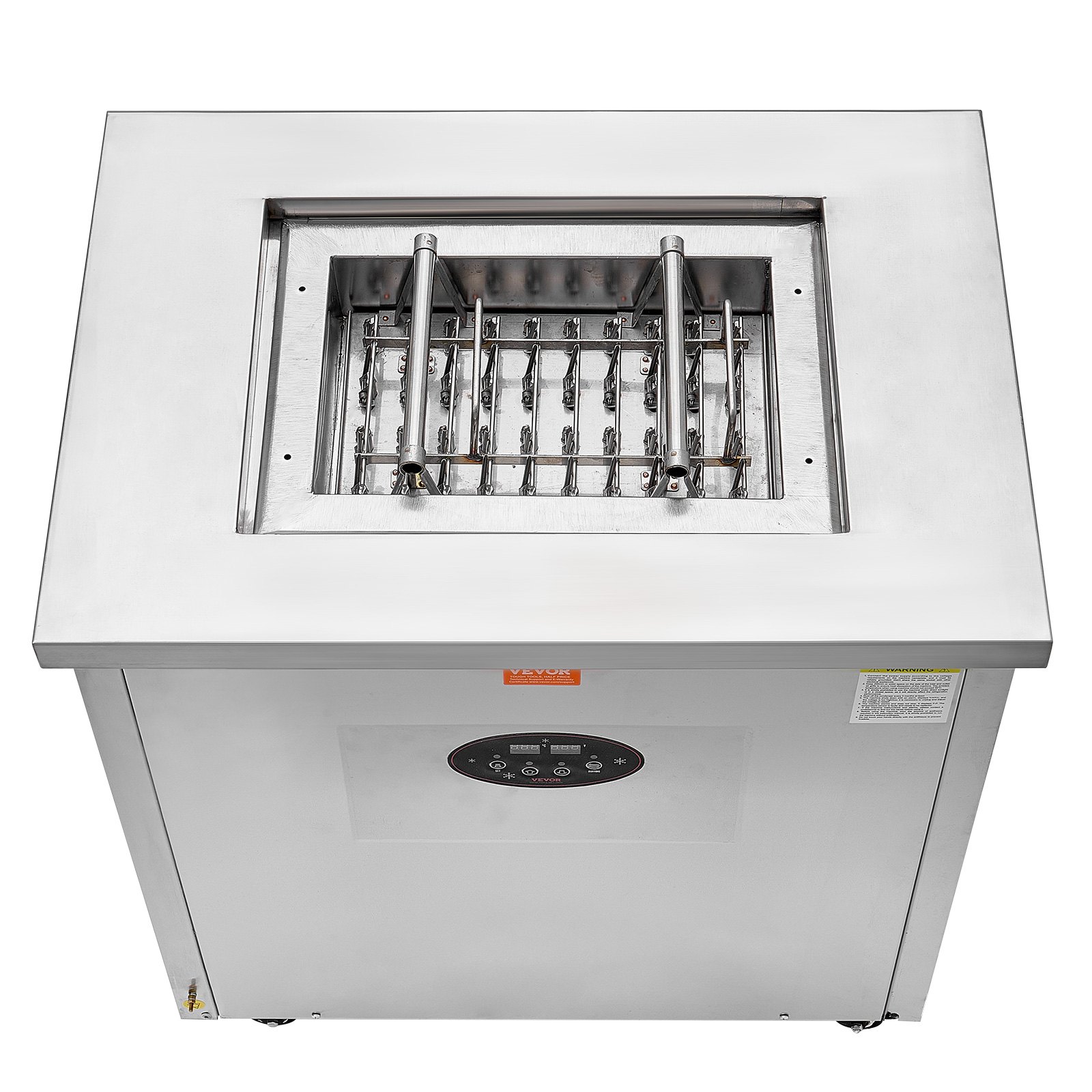 VEVOR Kommerzielle Eismaschine, Einzelform-Set – 40-teilige Eismaschine, Kommerzielle Eismaschine aus Edelstahl für den Stiel, Eismaschine für Eisstäbchen für Bars, Cafés, Milchteeläden