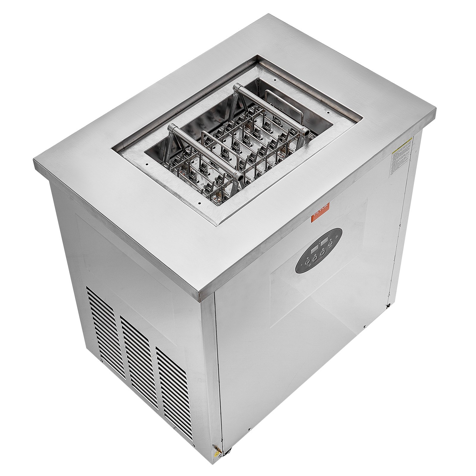 VEVOR Commercial Ice Cream Maker, Single Mold Set - 40-Piece Ice Cream Maker, Stainless Steel Commercial Ice Cream Maker for Sticks, Ice Cream Maker for Bars, Cafes, Milk Tea Shops