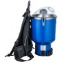 VEVOR Rucksackstaubsauger 4L Kommerzielle Rucksacksauger HEPA-Filtration Rückenstaubsauger 1000W Tragbarer Staubsauger 330x330x580mm Handstaubsauger 18m Verlängerungskabel ideal für Büro Hotel Kino