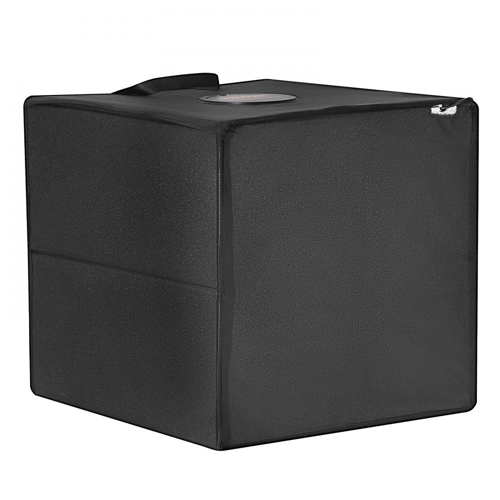 VEVOR Fotostudio-Leuchtkasten, 12 x 12 Zoll, 3000–5600 K, einstellbare 3 Farbtemperaturen, professionelles Aufnahmezelt-Set mit 120 LEDs, 6 doppelseitigen Farbhintergründen, hoher CRI ≥ 95 für kleine Produkte
