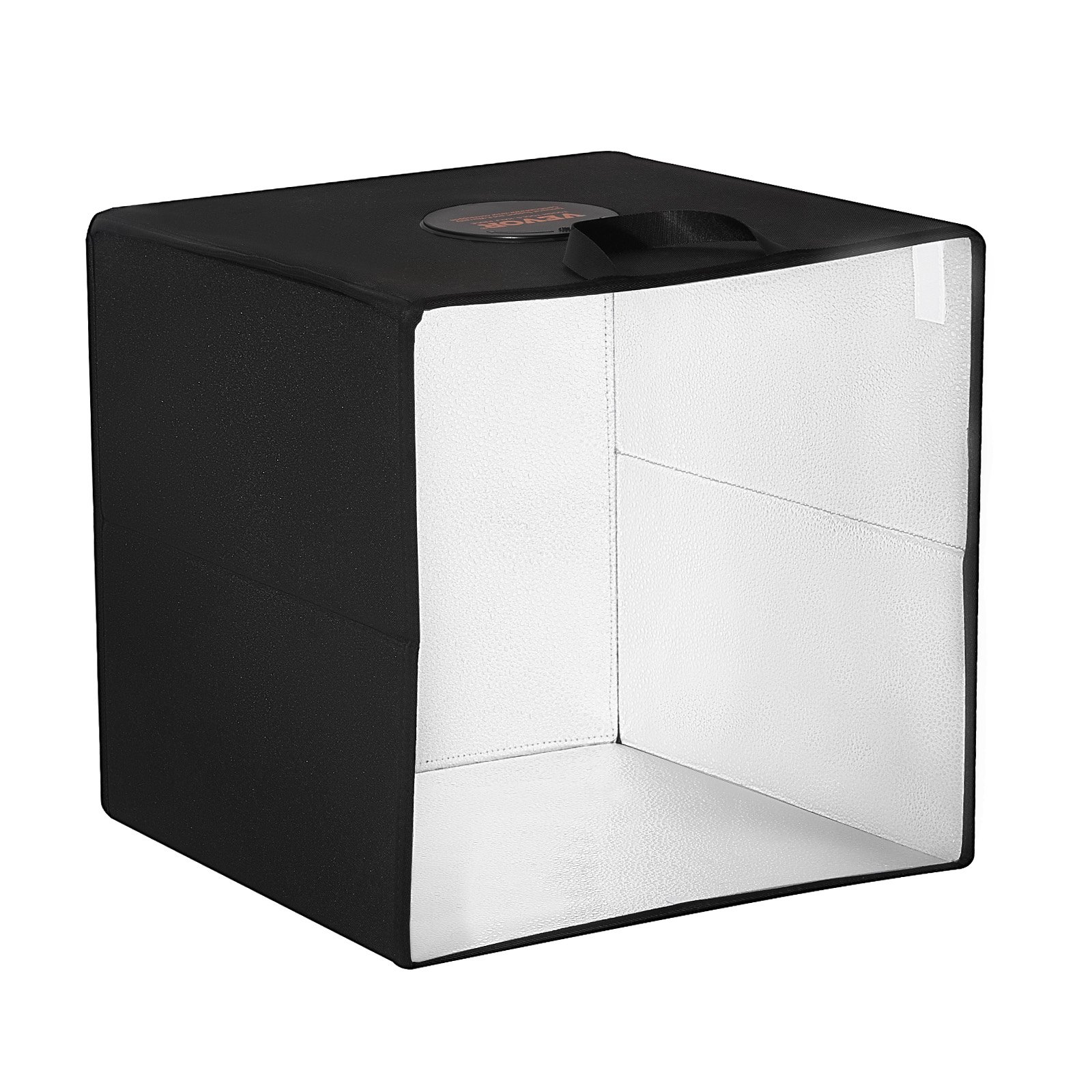 VEVOR Photo Studio Light Box, 12 x 12 inches, 3000-5600 K, 3 Adjustable Color Temperatures, Professional Shooting Tent Set with 120 LEDs, 6 Double-Sided Color Backgrounds, High CRI ≥ 95 for Small Products