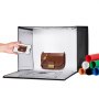 VEVOR Fotobox 410x300x305mm Fotostudio Set Lichtbox Fotografie 5600K 120LED