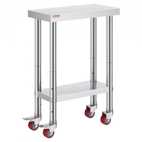 Zerlegetisch 50kg 3-etagiger Edelstahl Küchentisch 80x80x40 Cm – Gastro- Arbeitstisch Mit 50 Kg Traglast, Platzsparend & Stabil