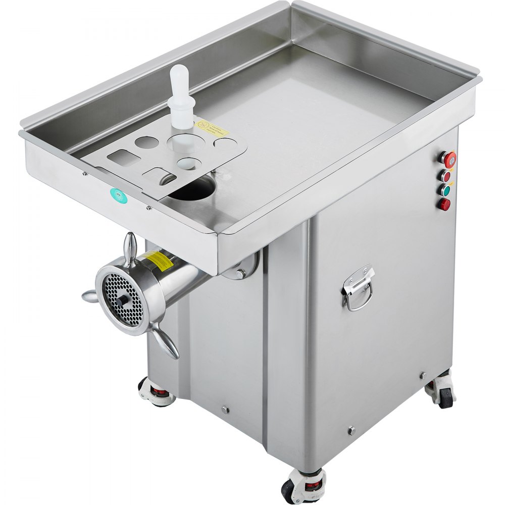 VEVOR kommerzieller Fleischwolf 16,65 kg/min 4000 W elektrischer Fleischwolf mit Klingen & Mahlplatten, elektrische Wurstmaschine, gewerblicher Fleischwolf Edelstahl für Küche Restaurant Metzgerei