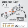 VEVOR Commercial Utility & Prep Sink 1 Fach Edelstahl-Rückwand