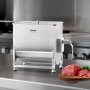 VEVOR manueller Fleischmischer 40 L Fleischverarbeitungsgerät (max. Mischen von 27,2 kg Fleisch), Fleischmischer aus Edelstahl, Wurstmischer mit Untersetzungsgetriebe, Handmixer für Hackfleisch