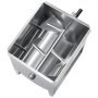VEVOR manueller Fleischmischer 40 L Fleischverarbeitungsgerät (max. Mischen von 27,2 kg Fleisch), Fleischmischer aus Edelstahl, Wurstmischer mit Untersetzungsgetriebe, Handmixer für Hackfleisch